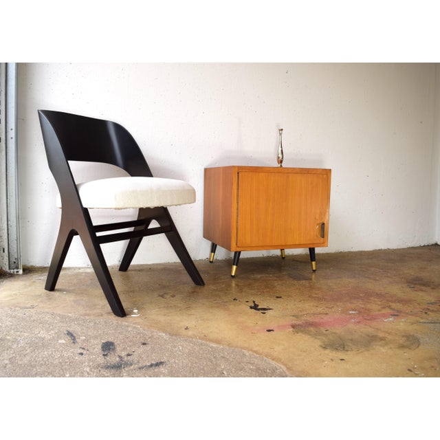Wood Vintage Bedside Chest of Drawers, 1950s For Sale - Image 7 of 8
