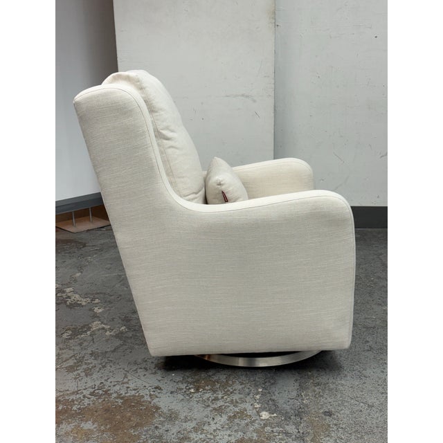 Monte for Crate & Barrel Milo Swivel Glider Chair For Sale In San Francisco - Image 6 of 12