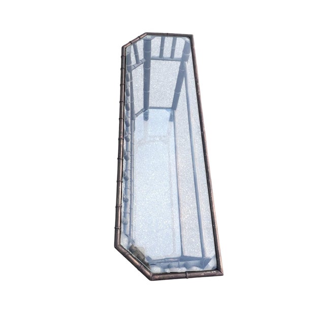 Late 20th Century Faux Bamboo Metal Console For Sale In New York - Image 6 of 14