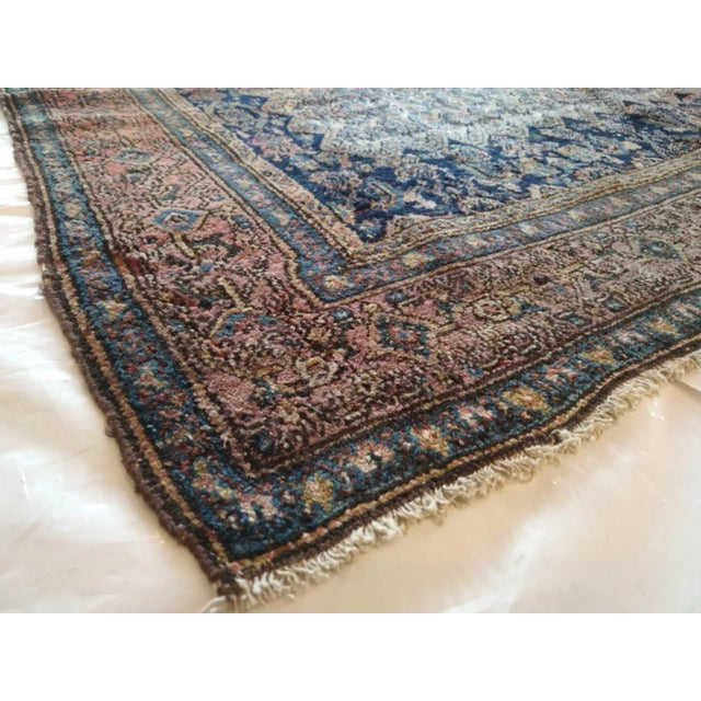1920s 1920's Antique Persian Bibikabad, 4'3" X 6'7" For Sale - Image 5 of 6