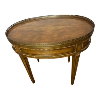1980s One Drawer Baker Side Table For Sale