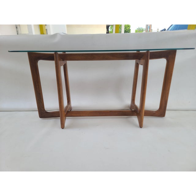 1960s Adrian Pearsall Sculptural Walnut Console Table For Sale - Image 5 of 14