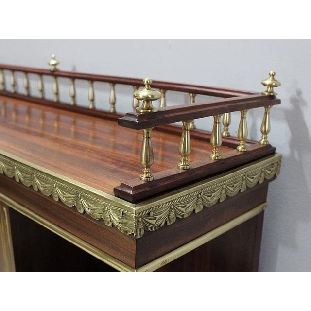 Wood 19th Century Louis XVI Style Mahogany Cabinet For Sale - Image 7 of 18