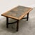 French Slate and Oak Coffee Table with Sculptural Iron Base, 1960s For Sale - Image 12 of 15