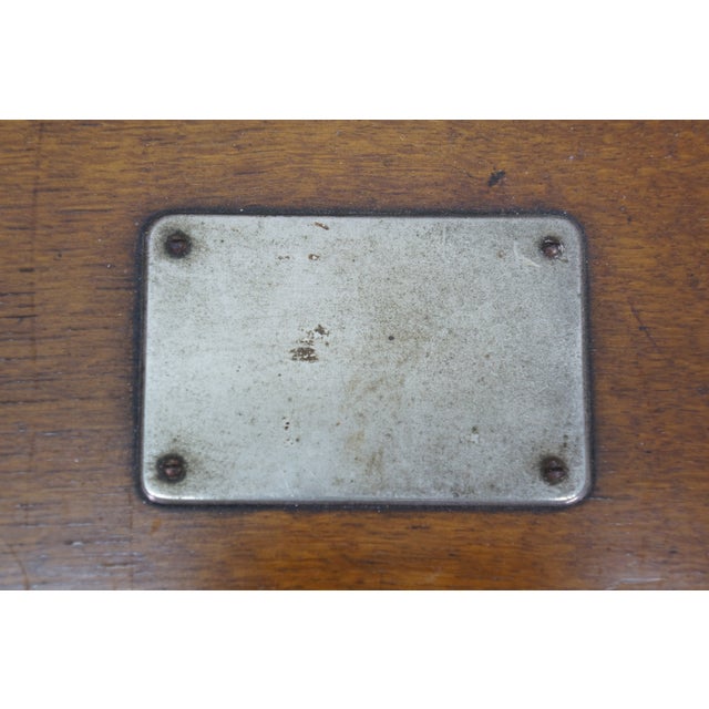 Large Antique Victorian Quartersawn Oak Tin Lined Cigar Humidor Storage Box Chest 21" For Sale - Image 11 of 18