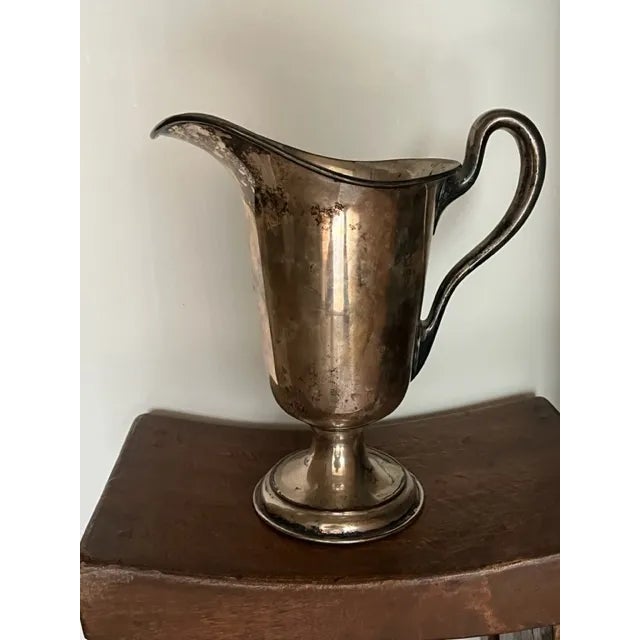 1930s Sheffield L.B.S.Co. Trophy Style Silverplated Large Wine Pitcher or Vase For Sale - Image 11 of 11