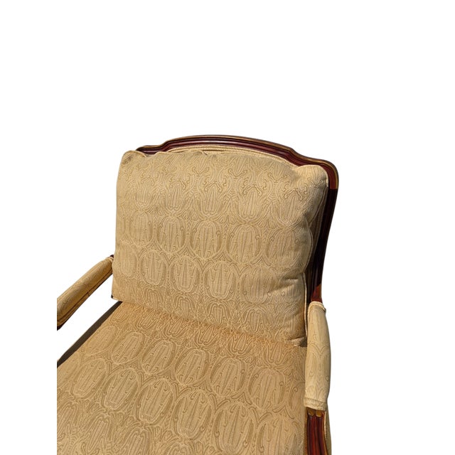 Thomasville TRS Furniture Inc. Armchair Regency Bergere Lounge Chair Louis XV For Sale - Image 13 of 15