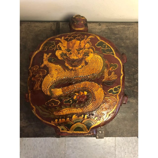 Sake Canteen Dragon Accent For Sale - Image 6 of 9