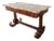 Walnut Russian Writing Desk Faux Painted Marble Top For Sale