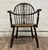 Traditional Vintage or Antique Sack Back Rush Seat Windsor Arm Chair For Sale - Image 3 of 10