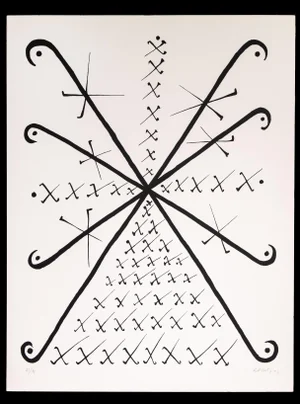 Rafael Alberti, Letter X, Original Lithograph, 1972
