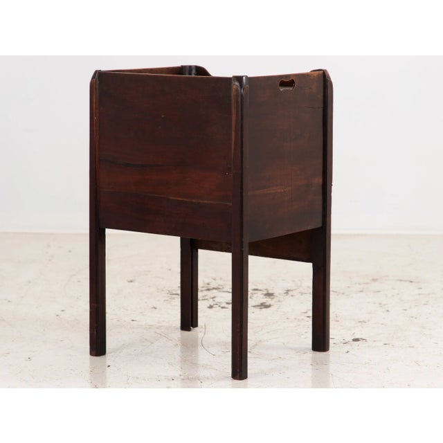 Wood Tambour Front Side Table or Potcupboard With Gallery Top For Sale - Image 7 of 10