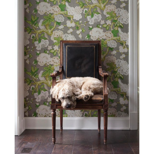 Not Yet Made - Made To Order Schumacher x Mary McDonald Bermuda Blossoms Wallpaper in Aqua (8 Yards) For Sale - Image 5 of 6