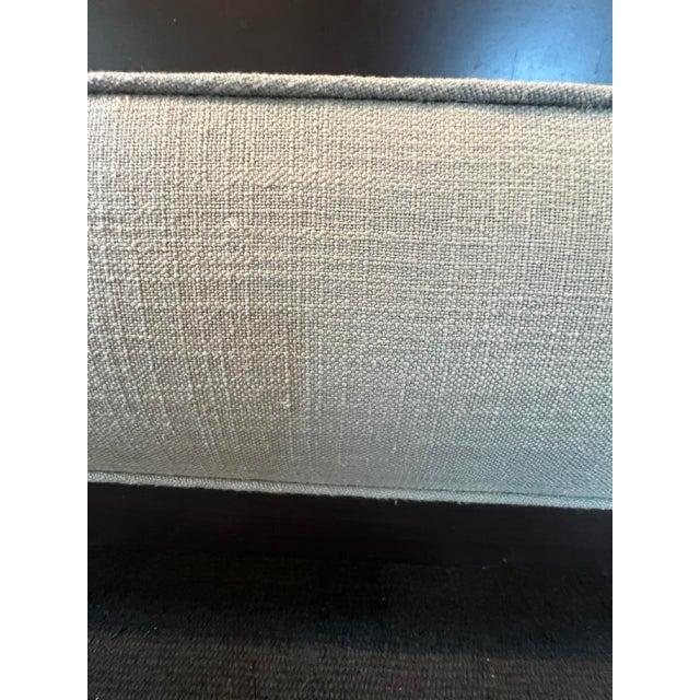 French Contemporary Fabric Panel Bed For Sale - Image 10 of 12