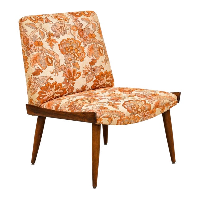 Walnut Lounge Chair by Kroehler Furniture For Sale