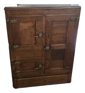 1900's Vintage Oak Ice Chest 5/29/1915