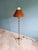 Mid-Century Modern Mid-Century Modern Brass Floor Lamp with Rattan Lampshade, 1950s For Sale - Image 3 of 18