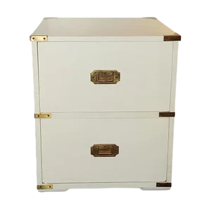 White Brass Military Campaign Chest, 1960s