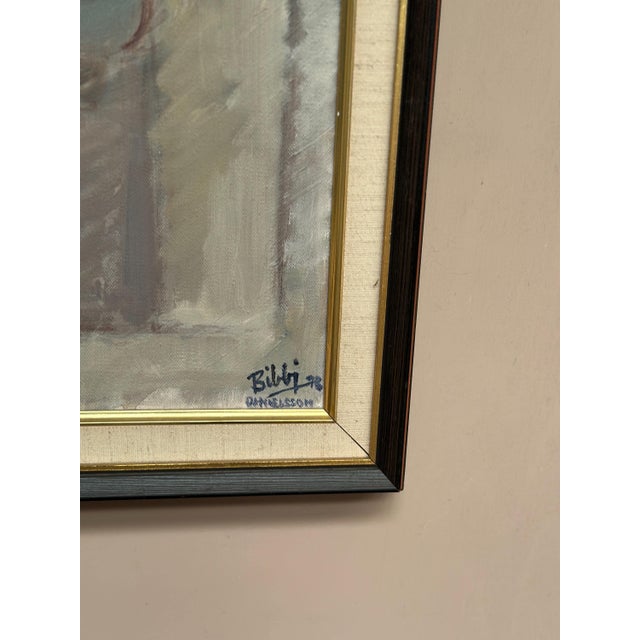 Billi Danielsson, Flowers in Pot, 1978, Oil on Canvas, Framed For Sale - Image 15 of 18