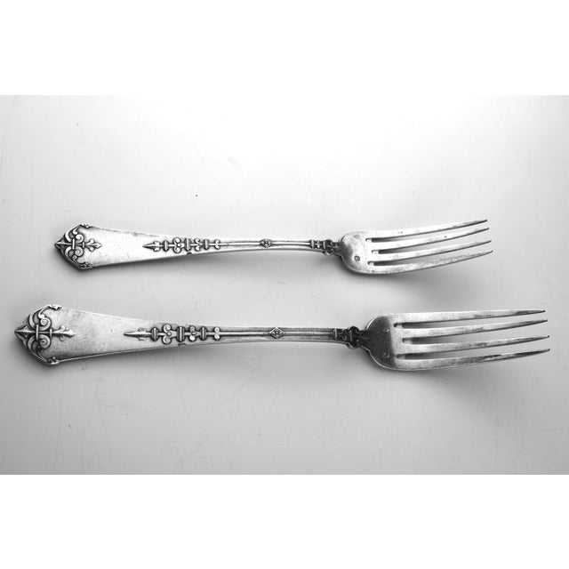 Antique Silver Forks, 1900s, Set of 12 For Sale - Image 12 of 13