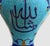 2010s Handcrafted Lapis & Turquoise Vase With Arabic Calligraphy For Sale - Image 5 of 8