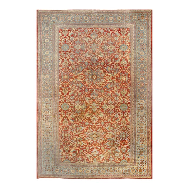 Early 21st Century Rust Antique Persian Sultanabad For Sale - Image 4 of 4