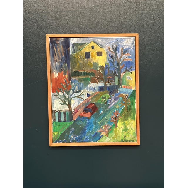 Margareta Strand, Cityscape, 1960s, Oil on Canvas For Sale - Image 10 of 18
