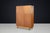 French Blond Oak Wardrobe with Diamond Pattern Doors, France, 1950s For Sale - Image 8 of 10