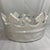 Hollywood Regency Vintage Mid-Century Italian Ceramic Crown Centerpiece Bowl - Glossy White - Attributed to Bitossi For Sale - Image 3 of 10