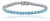 Handcrafted Vibrant Oval Cut 7.28 Ct Blue Turquoise Tennis Bracelet - December Birthstone Gift For Sale