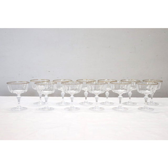 Murano Blown Glass Champagne Glasses by Nason & Moretti, Set of 12 For Sale - Image 6 of 11
