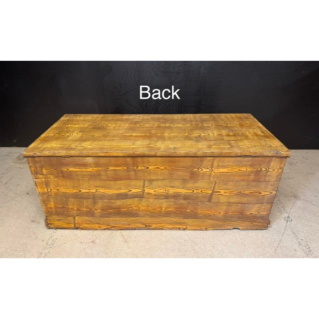 Mid 19th Century Early Welsh Pine Chest, 1850 For Sale - Image 5 of 10