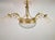 Antique Art Deco Glass and Bronze Chandelier, France, 1930s For Sale - Image 9 of 14