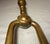 Antique 18th Century Wrought Iron Turned Brass English Fireplace Tongs Tool 6 For Sale In New York - Image 6 of 10
