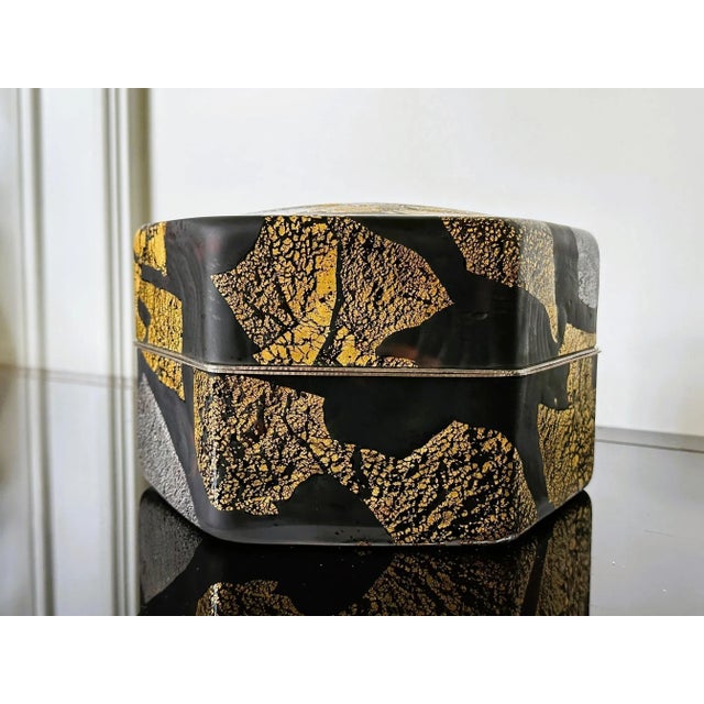 Large Japanese Kazaribako Glass Box Ancient Captial Kyohei