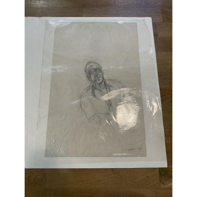 Alberto Giacometti, Portrait of Jean Genet, 1954, Lithograph For Sale - Image 4 of 6