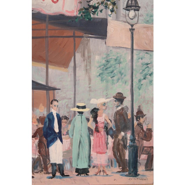 French Street Scene Painting by John Morris (Before 1920-1991) For Sale In Los Angeles - Image 6 of 11