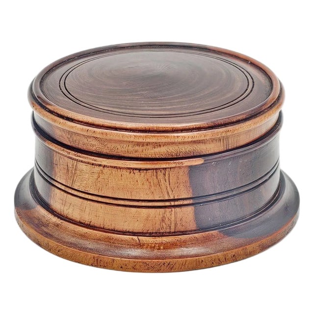 Treen Round Box, Early 20th Century, England For Sale