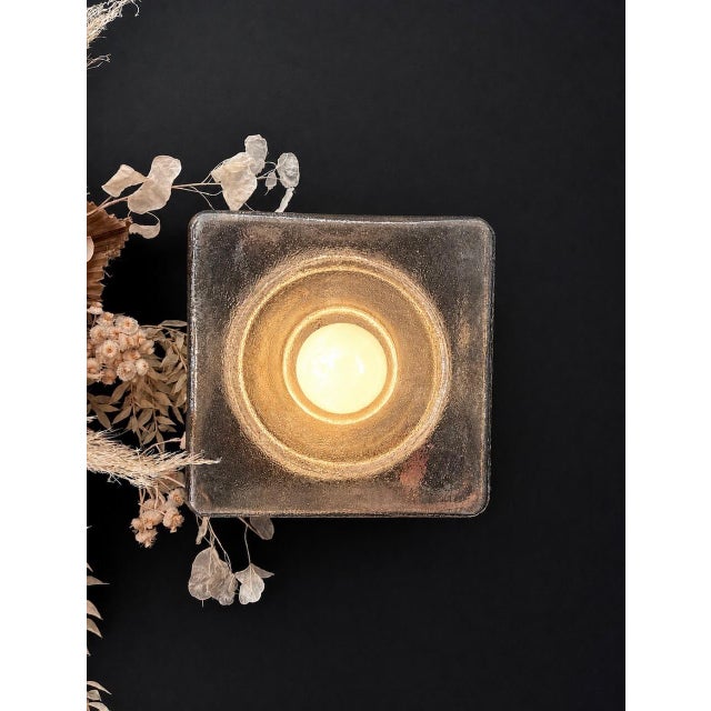 Ice Cube Glass Wall Lights, 1970, Set of 4 For Sale - Image 8 of 8