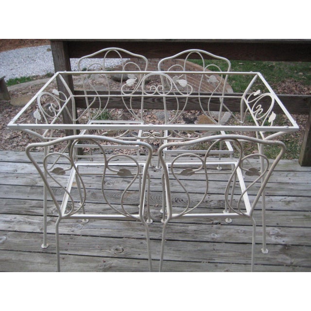 MidCentury Salterini Woodard Patio Set Set of 5 Chairish