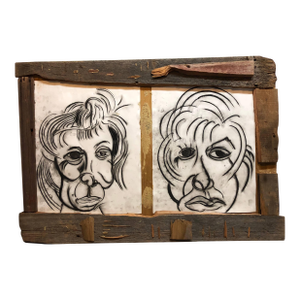 Alex Beard, Donna Librea, Mixed Media Wall Hanging Drawing