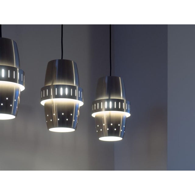 Set of three pendant lamps manufactured by Dijkstra Lampen of The Netherlands in the 1960s. These lamps are made from...