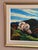 Original vintage swedish oil on panel – “mountain landscape” by john b. Hinna – signed & dated 1970 – framed – 68 × 51 cm...