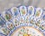 Mediterranean 1970s Large Blue and White Floral Plate Home Décor For Sale - Image 3 of 5