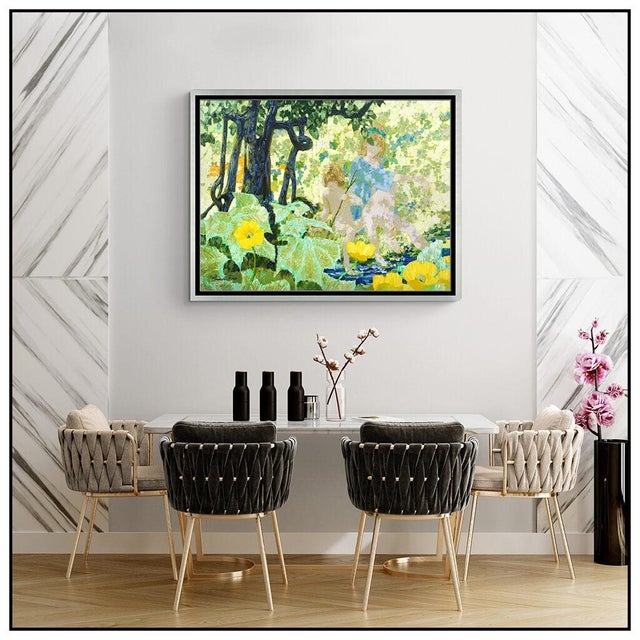 Message us to inquire about custom framing options! (Included for free with every purchase) The artwork here, "By The...