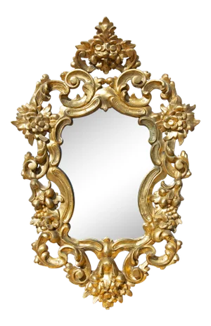 19th Century Italian Baroque Style Carved Gilt Mirror