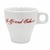 White Vintage Le Grand Colbert Paris Restaurant Demitassse Cup & Saucer For Sale - Image 8 of 9