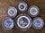 Collection of six vintage blue Willow plates, this collection has similar patterns, but may have different manufacturers,...
