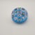 French Saint Louis 1972 Limited Edition Signed Blue Millefiori & Latticino Art Glass Doily Paperweight For Sale - Image 3 of 8