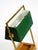 Large Table Lamp with Brass Frame, Teak Base, and Green Lampshade from Temde, 1960s For Sale - Image 17 of 18